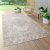 Kültéri szőnyeg teraszra lapos szövésű mandala mintás - krém 120x170 cm
