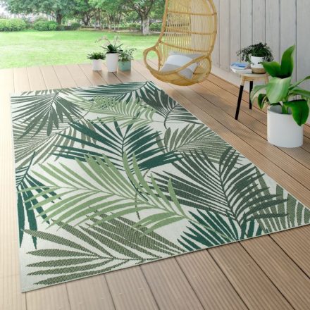 Kültéri szőnyeg teraszra pálmafa design - zöld szőnyeg 60x110 cm