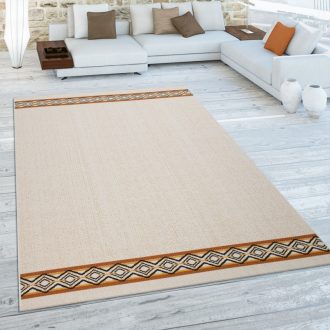krem kulteri szonyeg teraszra geometria mintaval 120x170 cm