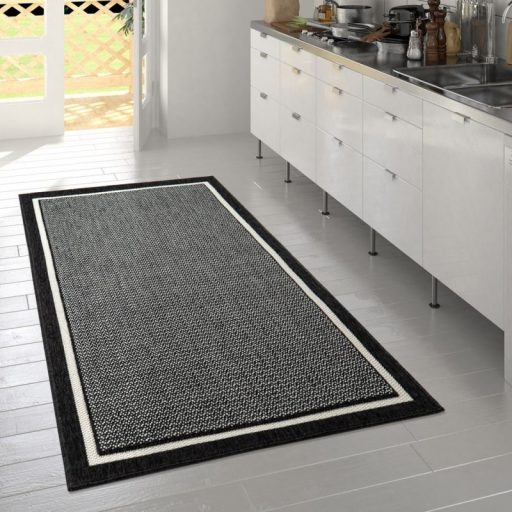 vizallo fekete kulteri szonyeg teraszra borduros 80x150 cm