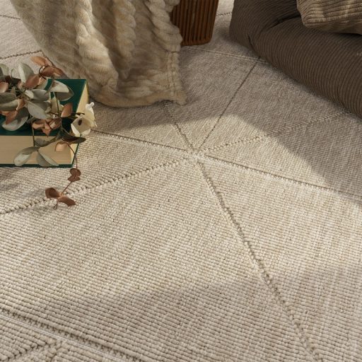 bezs kulteri szonyeg absztrakt mintaval 80x150 cm