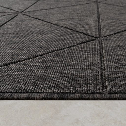 antracit kulteri szonyeg absztrakt mintaval 160x230 cm