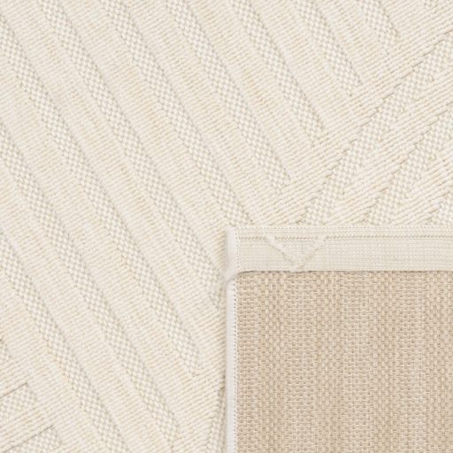 krem kulteri szonyeg teraszra hullam mintaval 80x150 cm