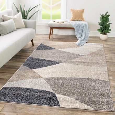 Modern szőnyeg nappaliba absztrakt - bézs szőnyeg 200x280 cm