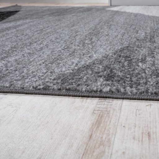 Olivia modern nagymeretu szonyeg ivelt hullamok - szurke 230x320 cm