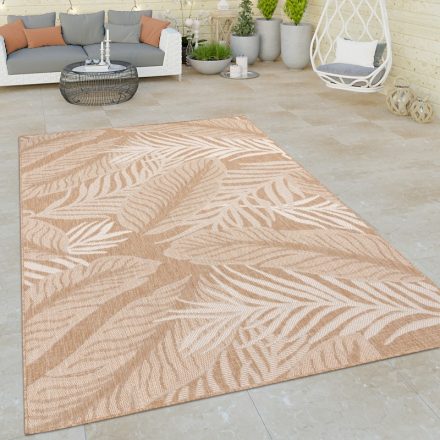 Pálmafa mintás kültéri szőnyeg - bézs 200x280 cm