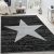 Star modern design szőnyeg csillag minta antracit 230x320 cm