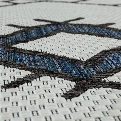 kek kulteri szonyeg ethno mintaval 80x150 cm