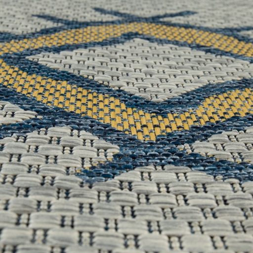 szurke-sarga ethno mintas nagy meretu kulteri szonyeg 240x340 cm