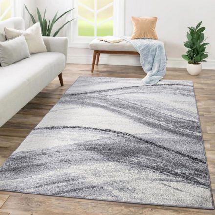 Modern szőnyeg nappaliba pasztel absztrakt - szürke szőnyeg 200x280 cm