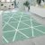 Design modern szőnyeg rövid szálú egyszínű gyémánt mintával - zöld 160x220 cm