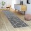 Szurke modern rovid szalu nappali szonyeg 70x250 cm