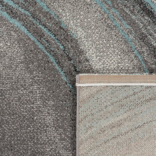 Absztrakt mintas modern szonyeg turkiz 80x150 cm