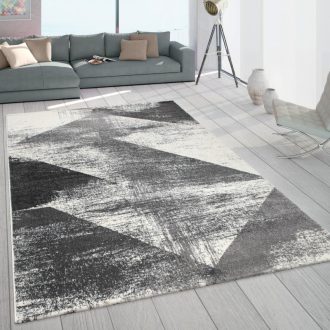 Antracit nagymeretu modern szonyeg nappaliba 240x340 cm