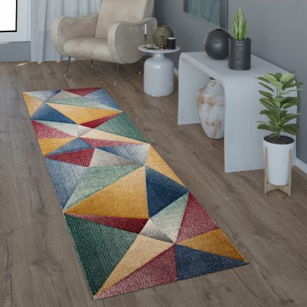 Modern szőnyeg 3D geometria mintás színes szőnyeg 80x300 cm