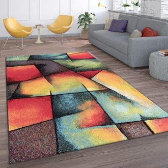 Modern nappali szonyeg absztrakt 3D szines 120x170 cm