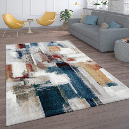 Színes modern festett szőnyeg rövid szálú design szőnyeg 240x330 cm