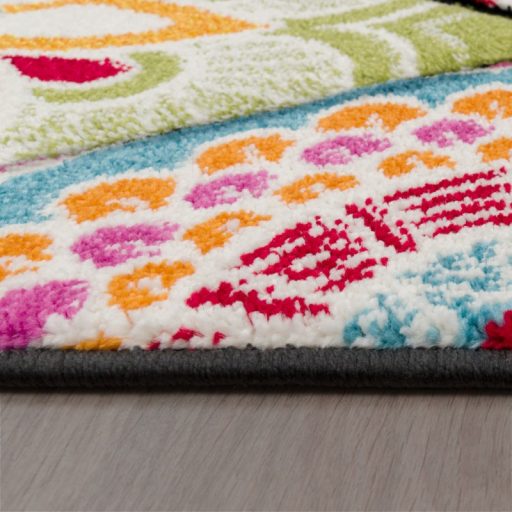 Szonyeg nappaliba - szines szonyeg, retro, mandala mintaval, 160x220 cm