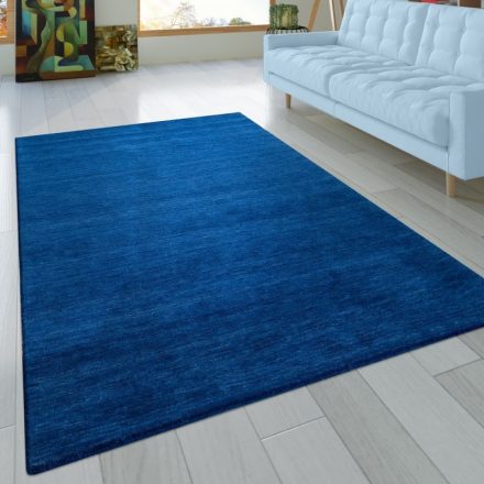 Kézi csomózású Gabbeh szőnyeg egyszínű kék 240x340 cm