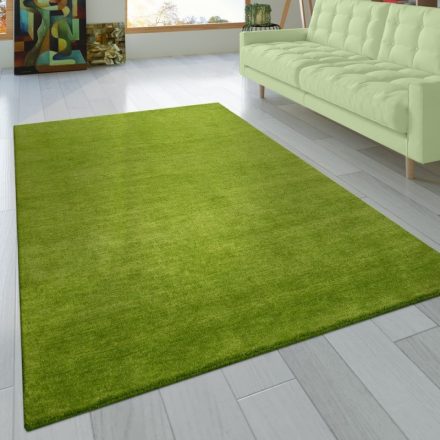 Kézi csomózású Gabbeh szőnyeg egyszínű - zöld 240x340 cm
