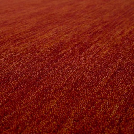 Nagymeretu nappali szonyeg - kezi csomozasu, egyszinu, terrakotta, 240x340 cm, Gabbeh