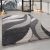 Shaggy szőnyeg 3D hullám mintás szőnyeg szürke 80x150 cm
