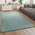 Shaggy szőnyeg puha hosszú szálú design szőnyeg - türkiz szőnyeg 70x250 cm