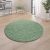 Shaggy szőnyeg puha hosszú szálú design szőnyeg zöld 120 cm kör