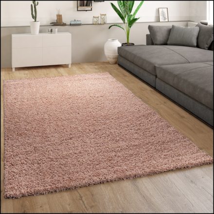Shaggy szőnyeg puha hosszú szálú design szőnyeg - rózsaszín 300x400 cm