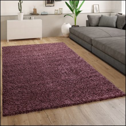 Shaggy szőnyeg puha hosszú szálú design szőnyeg lila 60x100 cm
