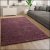Nagyméretű shaggy szőnyeg puha hosszú szálú design szőnyeg lila 200x280 cm