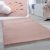 Shaggy szőnyeg plüss hatású puha szőnyeg - rózsaszín 80x150 cm