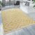 Skandináv kültéri szőnyeg rombusz mintával sárga-fehér 240x340 cm