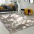 Bordűrös absztrakt márvány mintás designer szőnyeg szürke-arany 200x290 cm