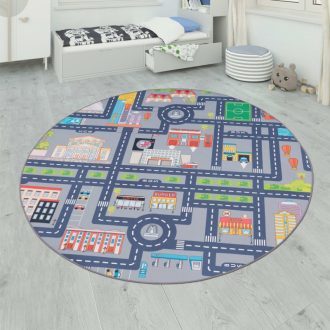 autopalyas szurke gyerekszonyeg kisfiuknak 200 cm kor