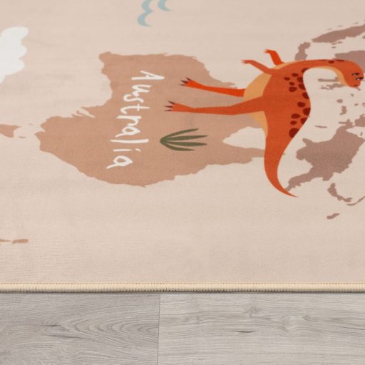 dinoszaurusz mintas csuszasmentes gyerekszonyeg 200x200 cm