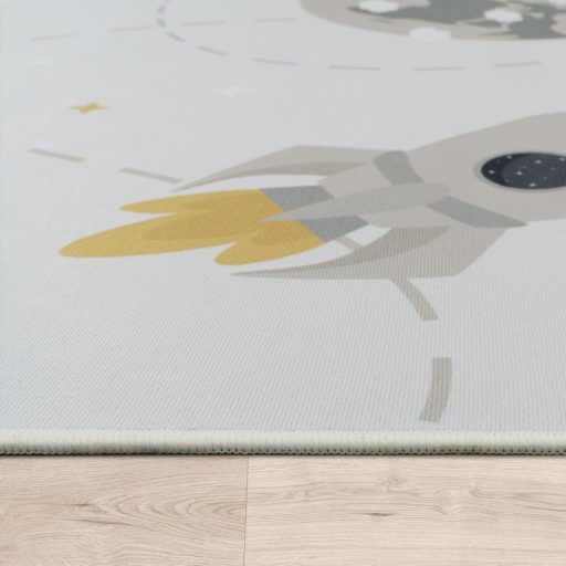 csuszasmentes krem gyerekszonyeg bolygok 80x150 cm