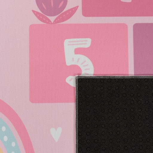 csuszasmentes rozsaszin kislany gyerekszoba szonyeg 200x200 cm