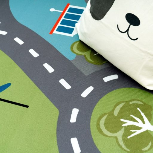 zold jatszoszonyeg kisfiuknak gyerekszobaba 100x200 cm