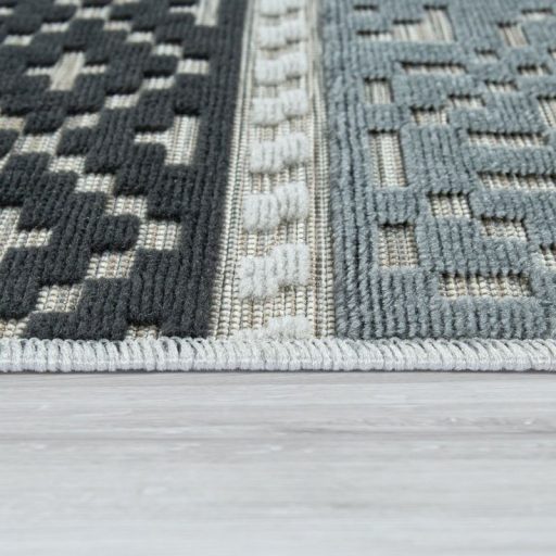 fekete kulteri terasz szonyeg ethno mintas 80x150 cm