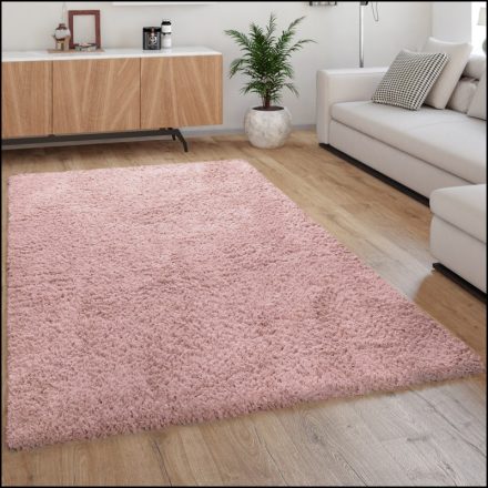 Eden Shaggy szőnyeg egyszínű szőnyeg rózsaszín 240x340 cm