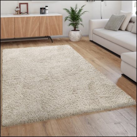 Eden Shaggy szőnyeg egyszínű szőnyeg bézs 240x340 cm