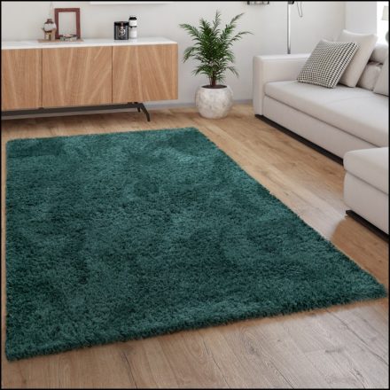 Eden Shaggy szőnyeg egyszínű szőnyeg zöld 200x280 cm
