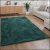 Eden Shaggy szőnyeg egyszínű szőnyeg zöld 280x380 cm