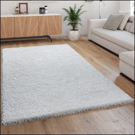 Eden Shaggy szőnyeg egyszínű szőnyeg krém 80x150 cm