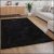 Eden Shaggy szőnyeg egyszínű szőnyeg fekete 60x100 cm