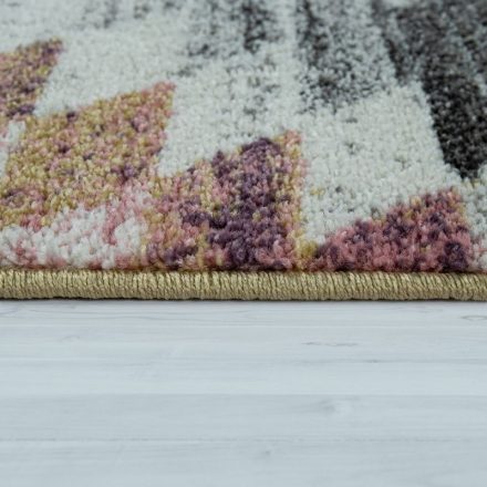 Pasztel színes design szőnyeg rombusz mintás 70 x 140 cm