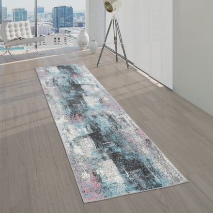 Designer szőnyeg színes pasztel absztrakt mintás 70x140 cm