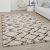 Shaggy szőnyeg absztrakt mintával krém-antracit 200x280 cm