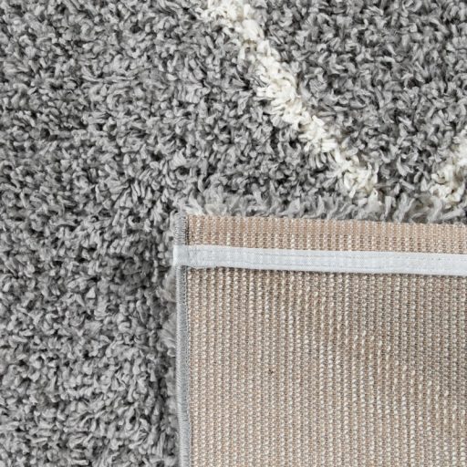 Regina Shaggy szőnyeg skandináv stílusú gyémánt mintával modern szőnyeg - szürke 200x200 cm négyzet